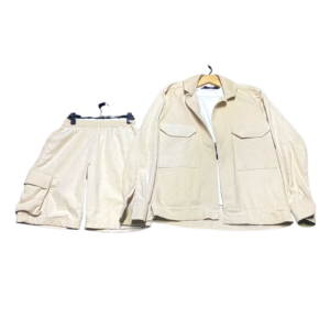 Men's Chinos Jacket & Cargo Shorts Set